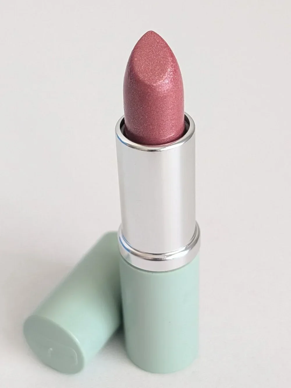 Clinique PINK BEACH #22 Surge Bare Brilliance Lipstick Green Tube Full Size New